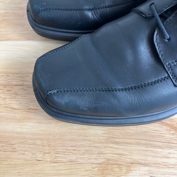 ECCO Shoes Mens EU 43 Black Plain Toe Oxford Casual Comfort - Picture 5 of 16